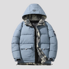 Herre Vinterjakke med Hætte og Lommer