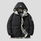 Herre Vinterjakke med Hætte og Lommer