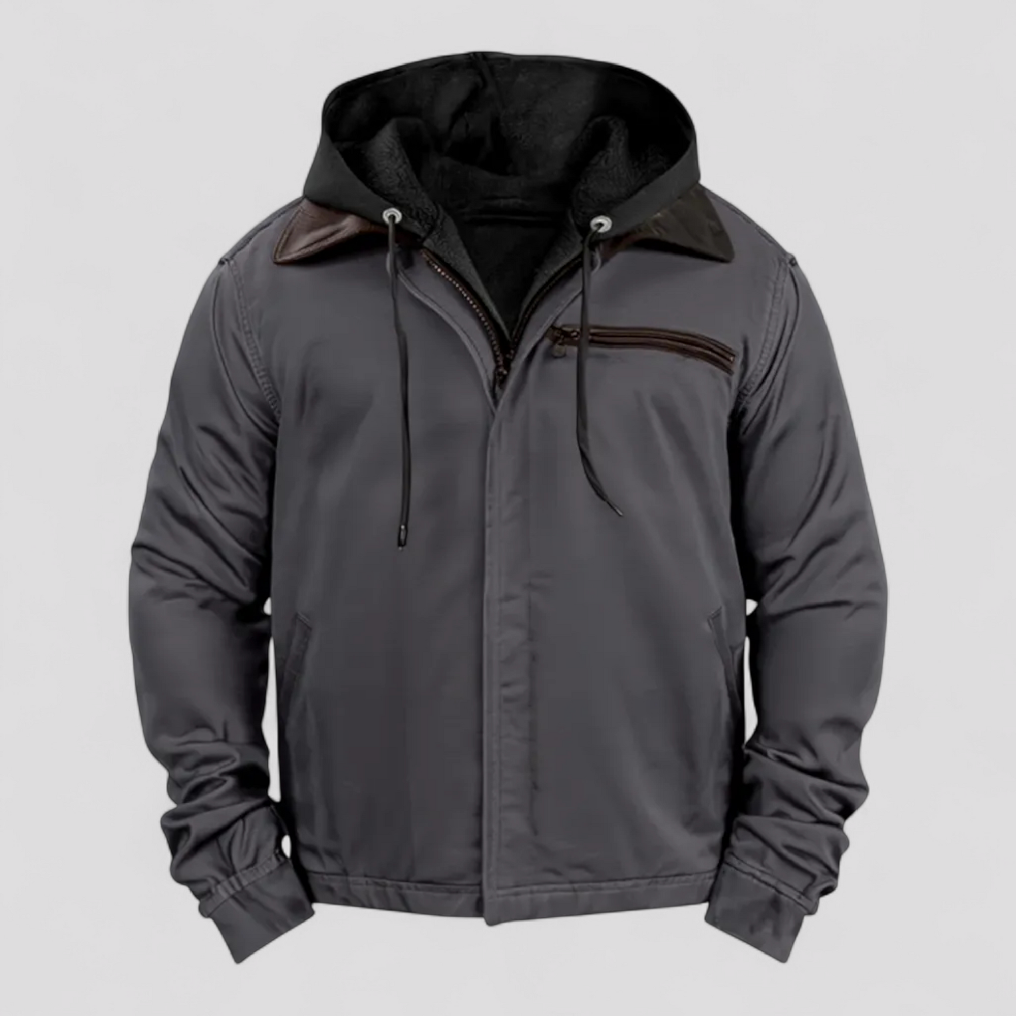Herrejakke med Hætte – Letvægtsdesign til Forår