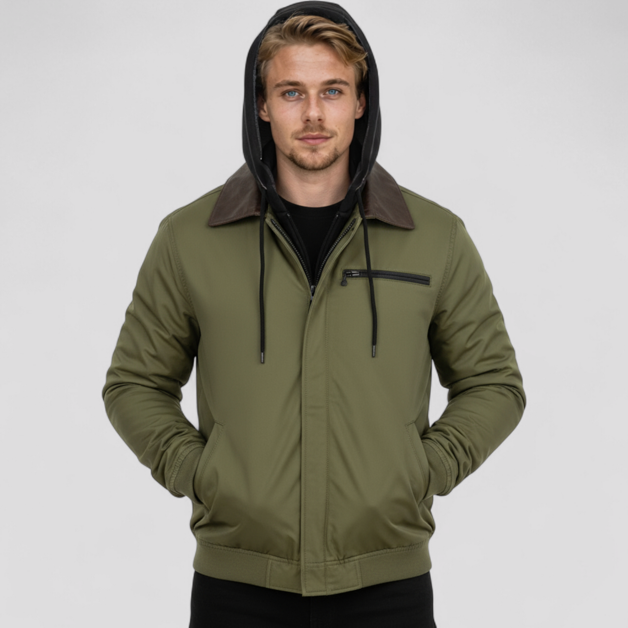 Herrejakke med Hætte – Letvægtsdesign til Forår