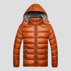 Isoleret Herre Vinterjakke med Hætte