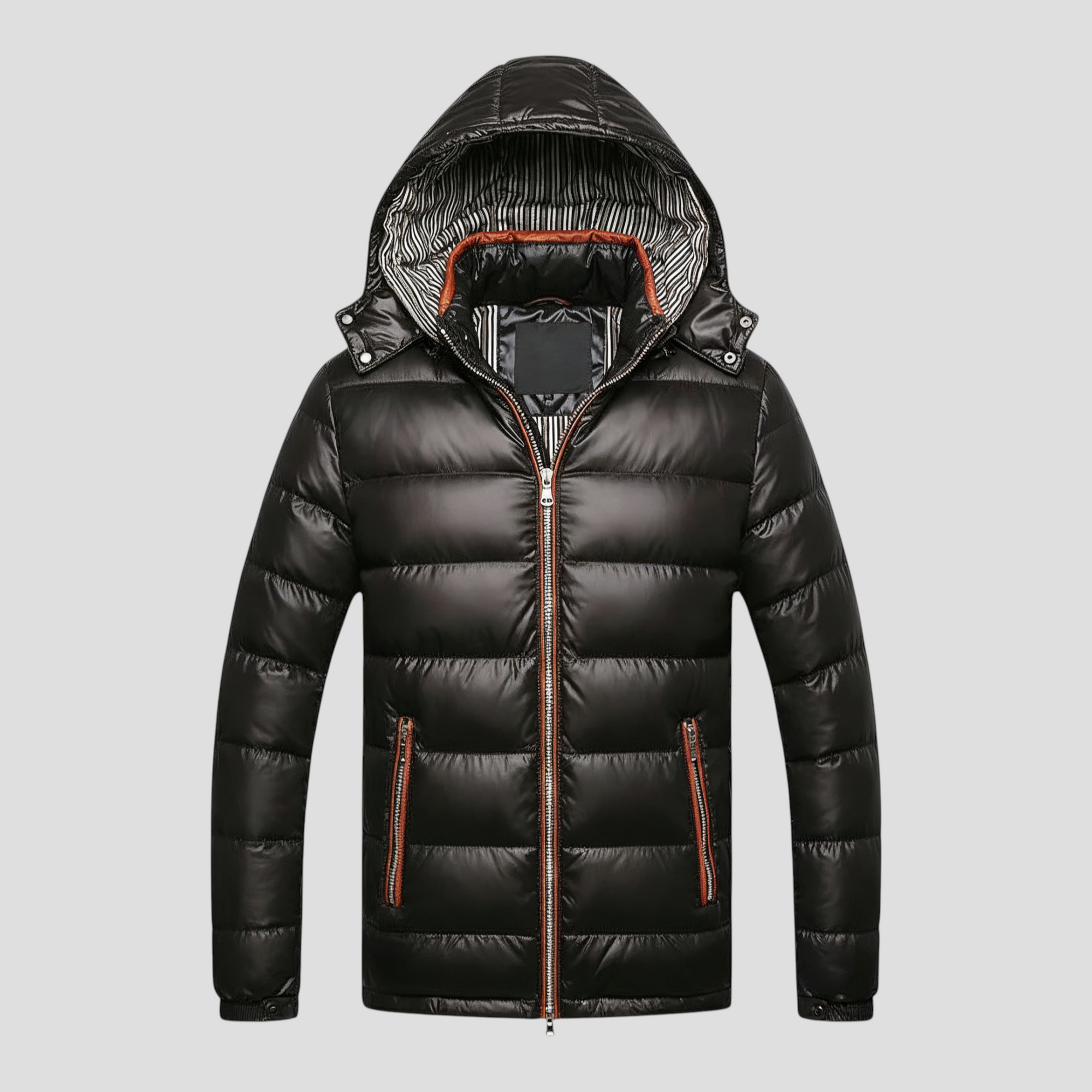 Isoleret Herre Vinterjakke med Hætte