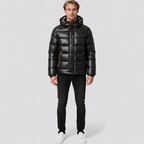 Isoleret Herre Vinterjakke med Hætte