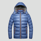 Isoleret Herre Vinterjakke med Hætte