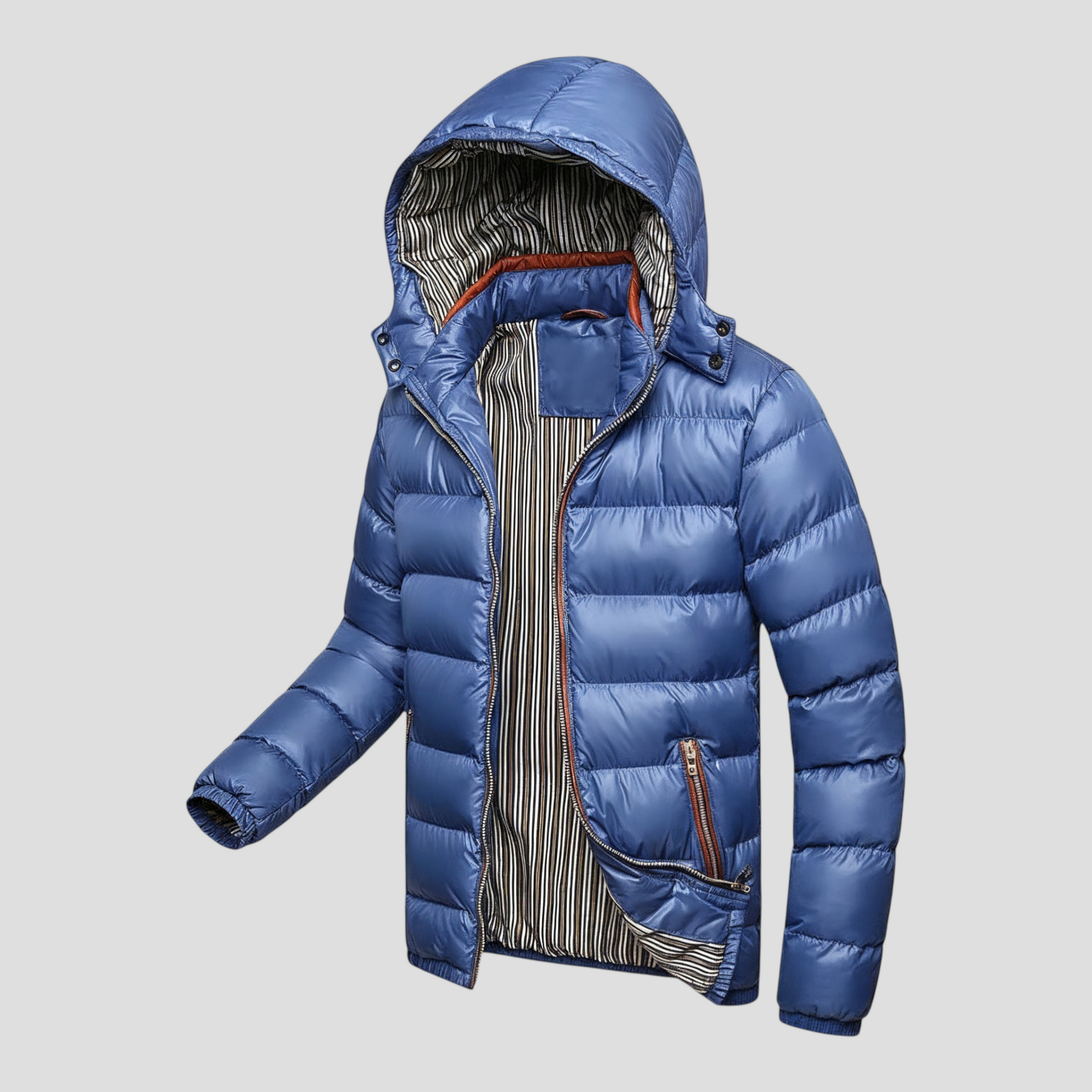 Isoleret Herre Vinterjakke med Hætte