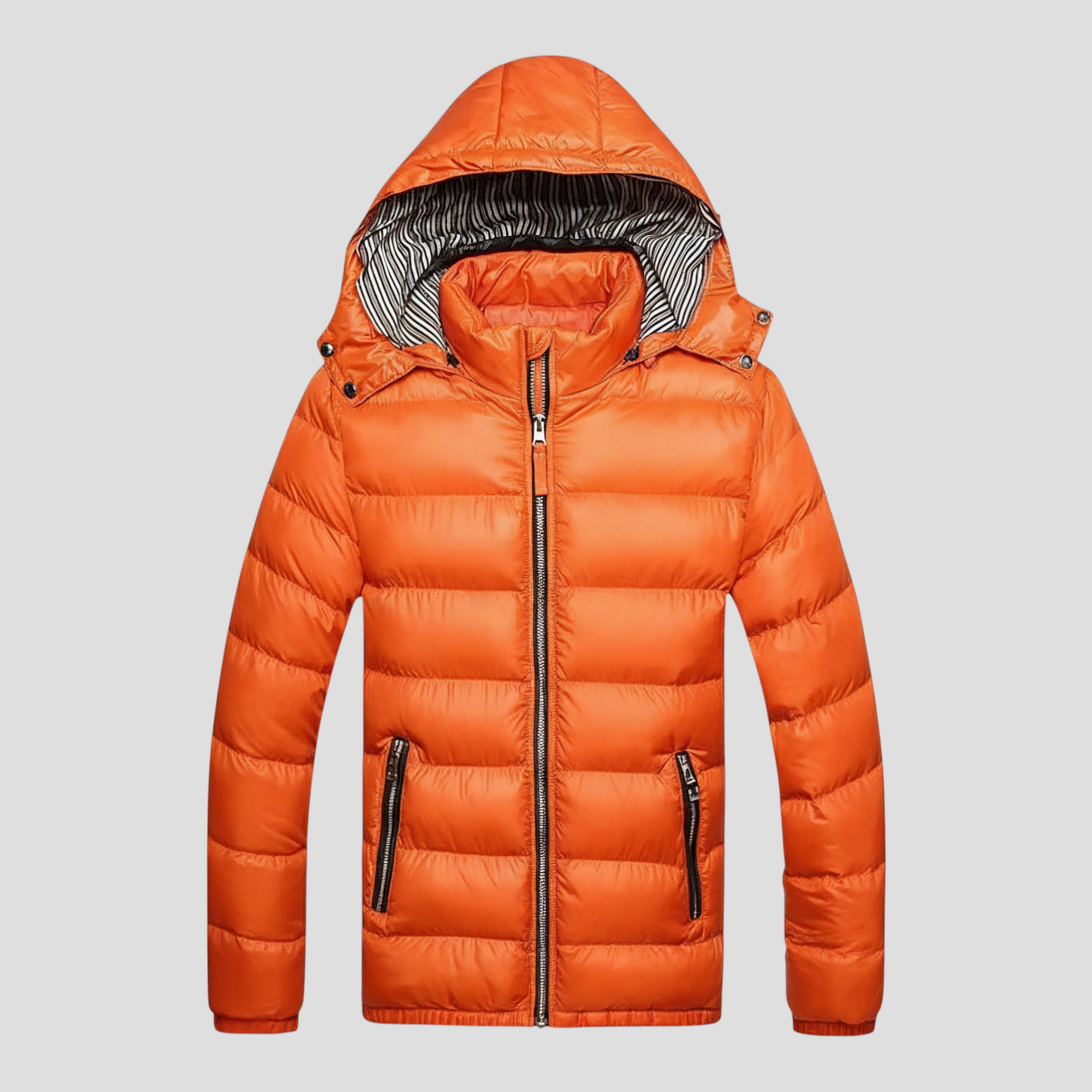 Isoleret Herre Vinterjakke med Hætte