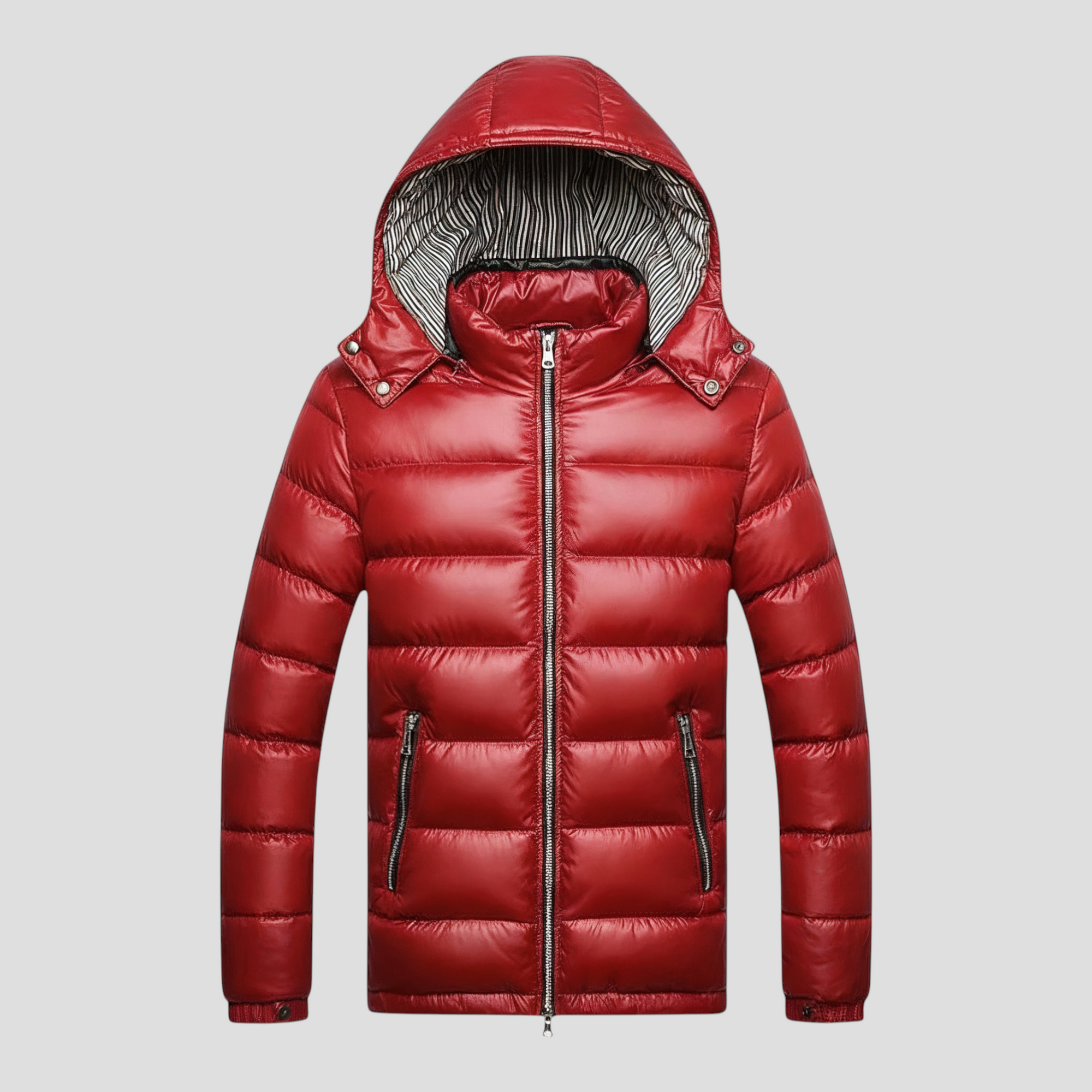 Isoleret Herre Vinterjakke med Hætte