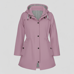 Lang Dame Regnfrakke i Vandafvisende Materiale