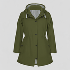 Lang Dame Regnfrakke i Vandafvisende Materiale