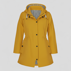 Lang Dame Regnfrakke i Vandafvisende Materiale