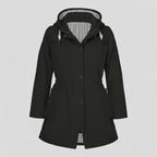 Lang Dame Regnfrakke i Vandafvisende Materiale