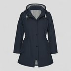 Lang Dame Regnfrakke i Vandafvisende Materiale