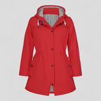 Lang Dame Regnfrakke i Vandafvisende Materiale