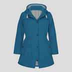 Lang Dame Regnfrakke i Vandafvisende Materiale