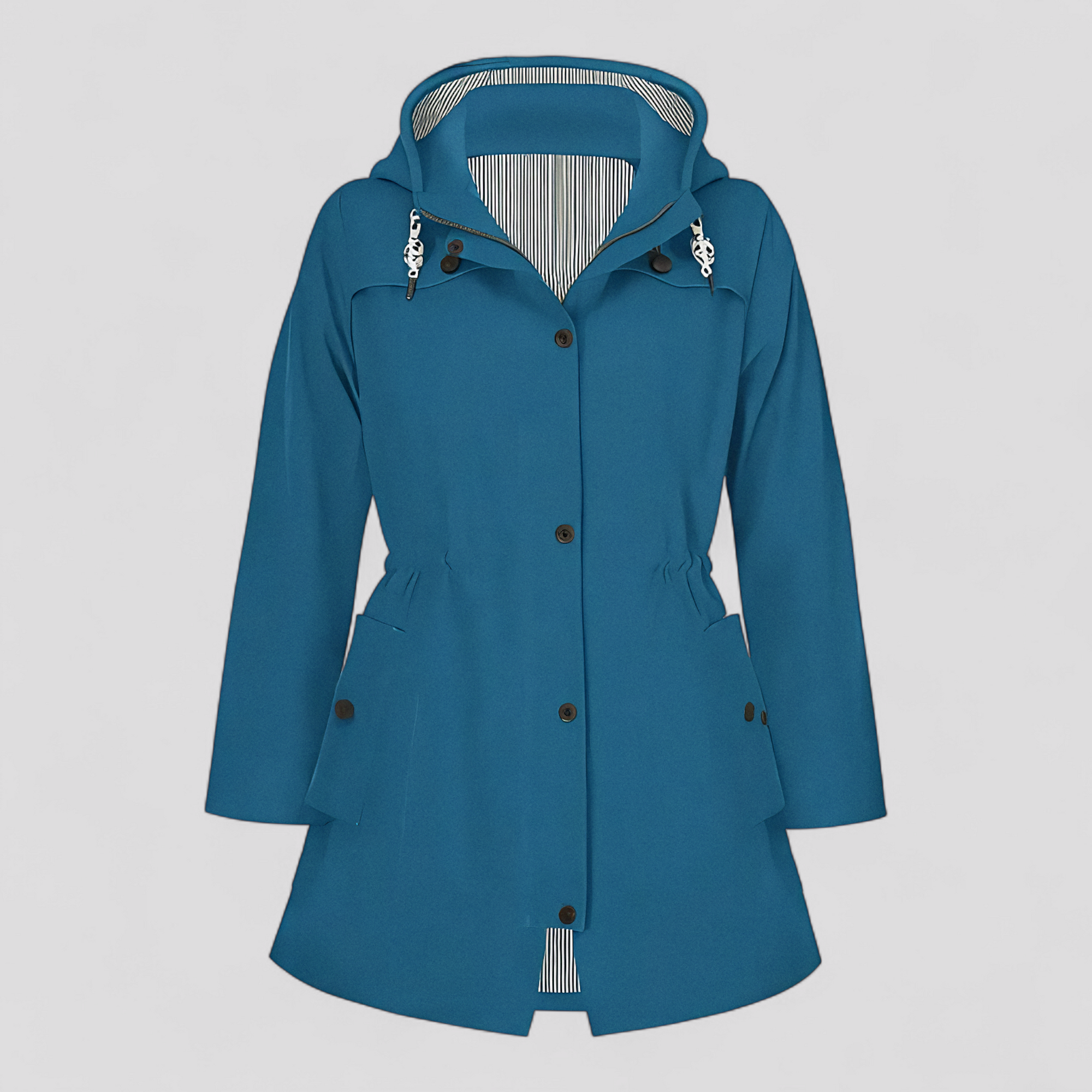 Lang Dame Regnfrakke i Vandafvisende Materiale