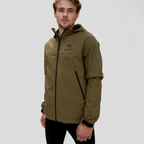 Let Vandafvisende Herre Vindjakke med Aftagelig Hætte – Til Udendørs Aktiviteter