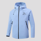 Let Vandafvisende Herre Vindjakke med Aftagelig Hætte – Til Udendørs Aktiviteter