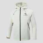 Let Vandafvisende Herre Vindjakke med Aftagelig Hætte – Til Udendørs Aktiviteter