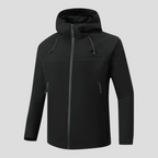 Let Vandafvisende Herre Vindjakke med Aftagelig Hætte – Til Udendørs Aktiviteter