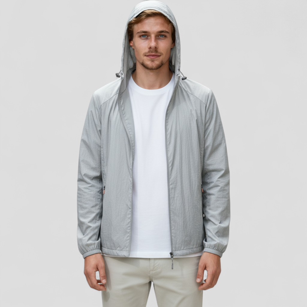 Letvægts Vindjakke til Herrer med UV-Beskyttelse