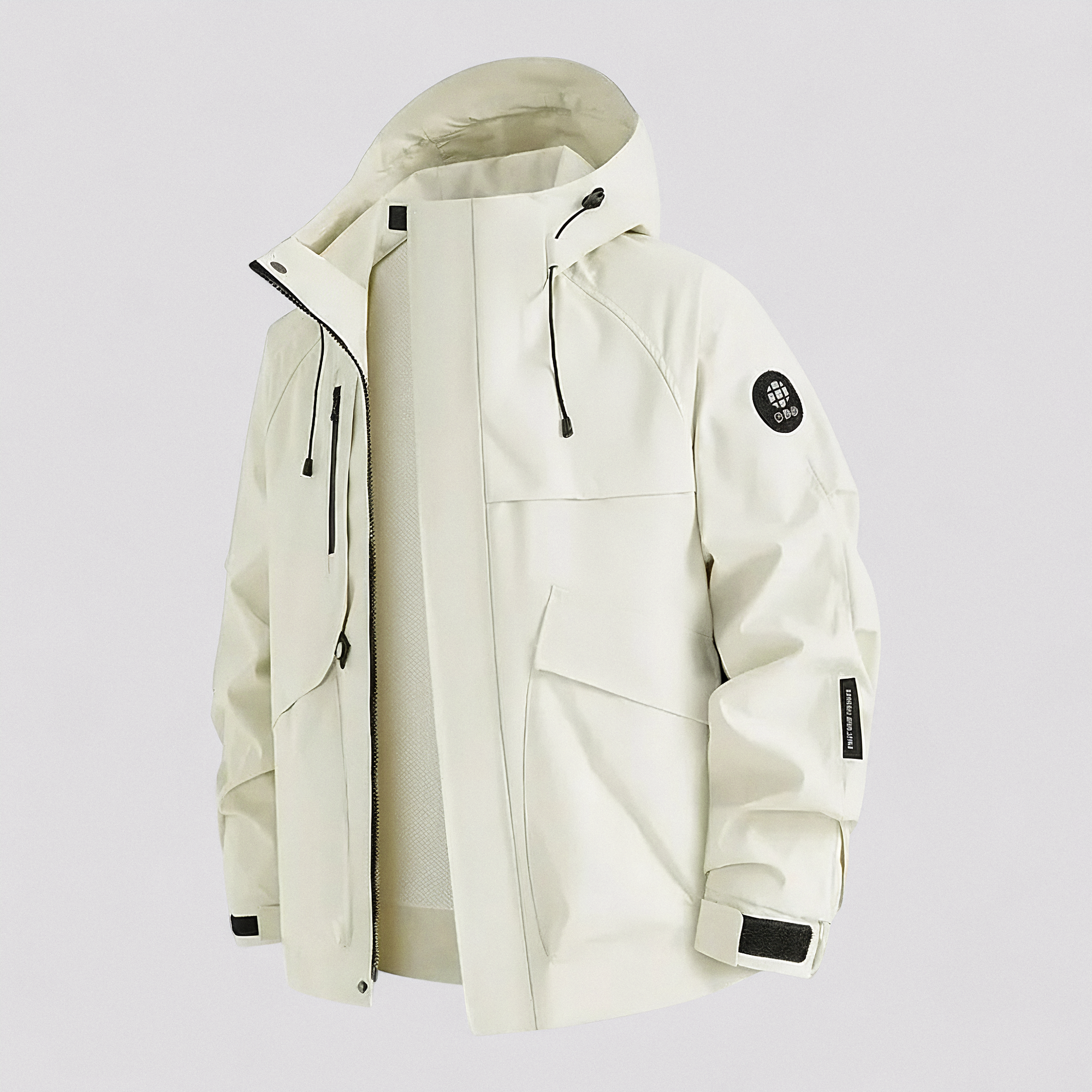 Mænds Letvægts Vandtæt Jakke til Udendørs