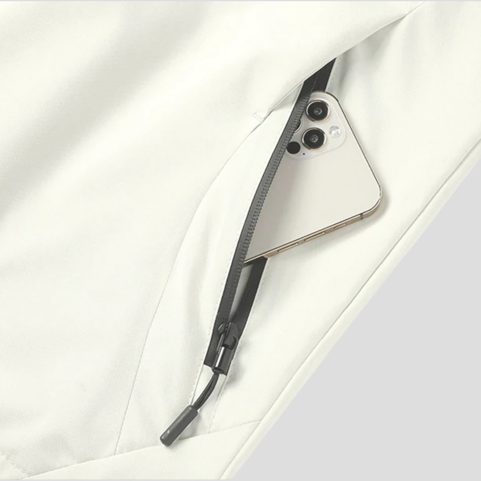 Mænds Letvægts Vindtæt Jakke til Udendørs Brug