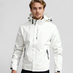 Mænds Letvægts Vindtæt Jakke til Udendørs Brug