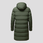 Mænds Varm Lang Jakke med Hætte