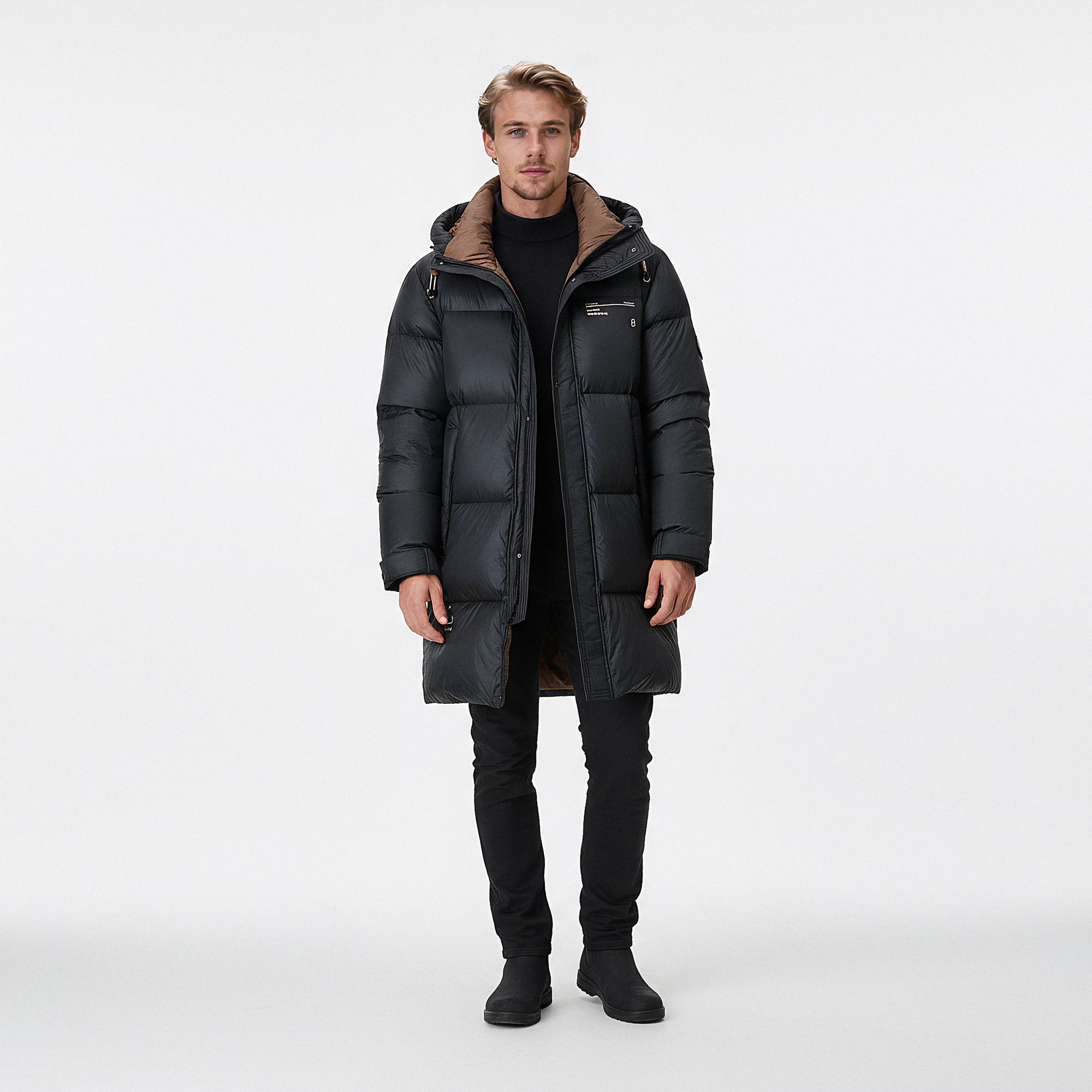 Mænds Varm Vandtæt Hættejakke