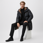 Mænds Varm Vandtæt Hættejakke