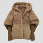 Oversize Vinterfrakke til Dame med Hætte