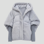 Oversize Vinterfrakke til Dame med Hætte