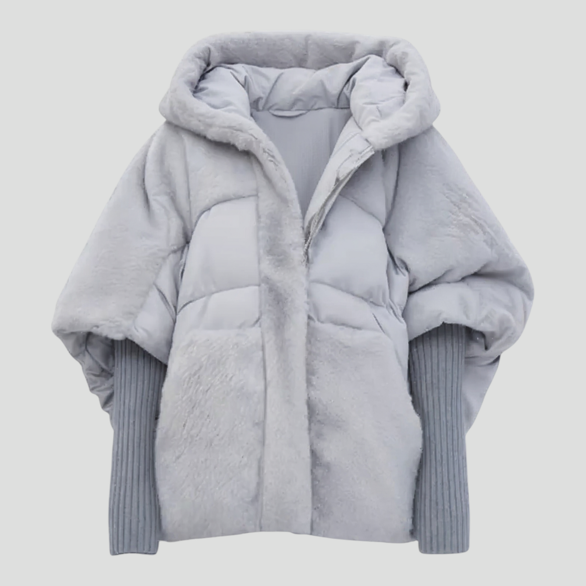 Oversize Vinterfrakke til Dame med Hætte