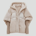 Oversize Vinterfrakke til Dame med Hætte