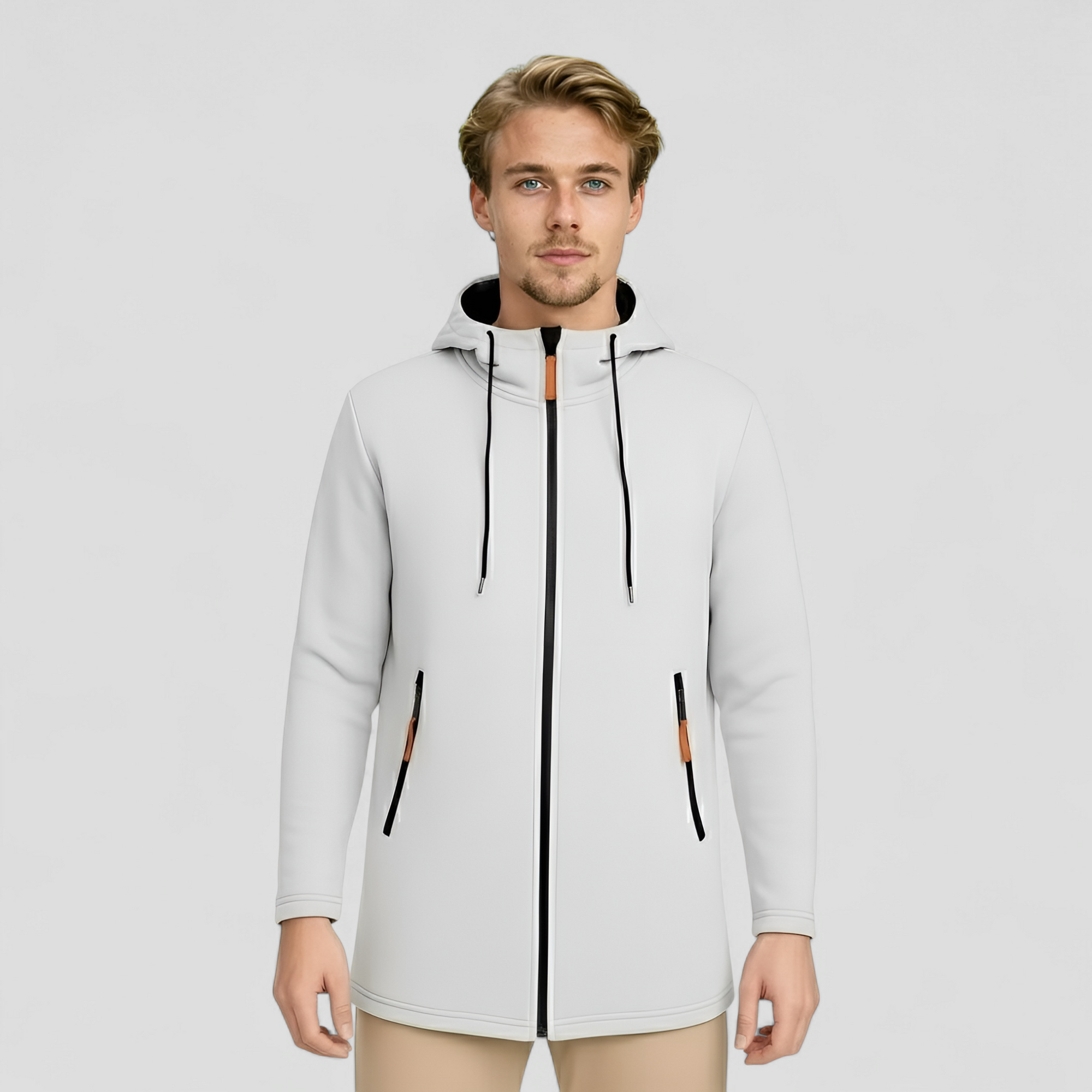 Oversize Vinterjakke til Herre med Hætte