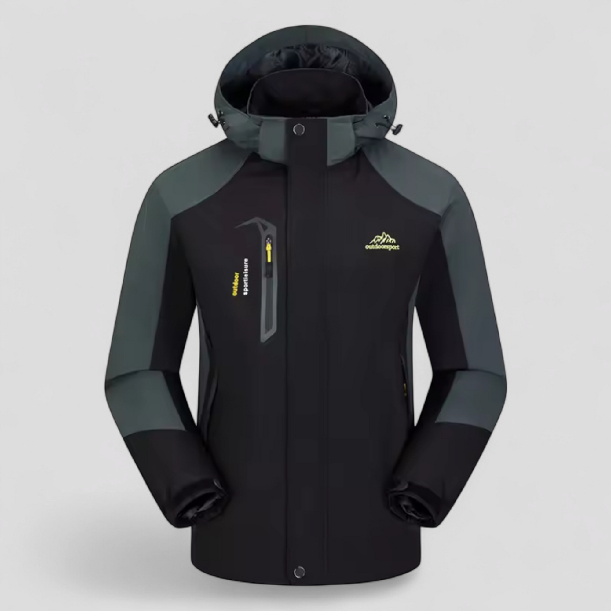 Robust og stilfuld vandtæt herrejakke til udendørs eventyr