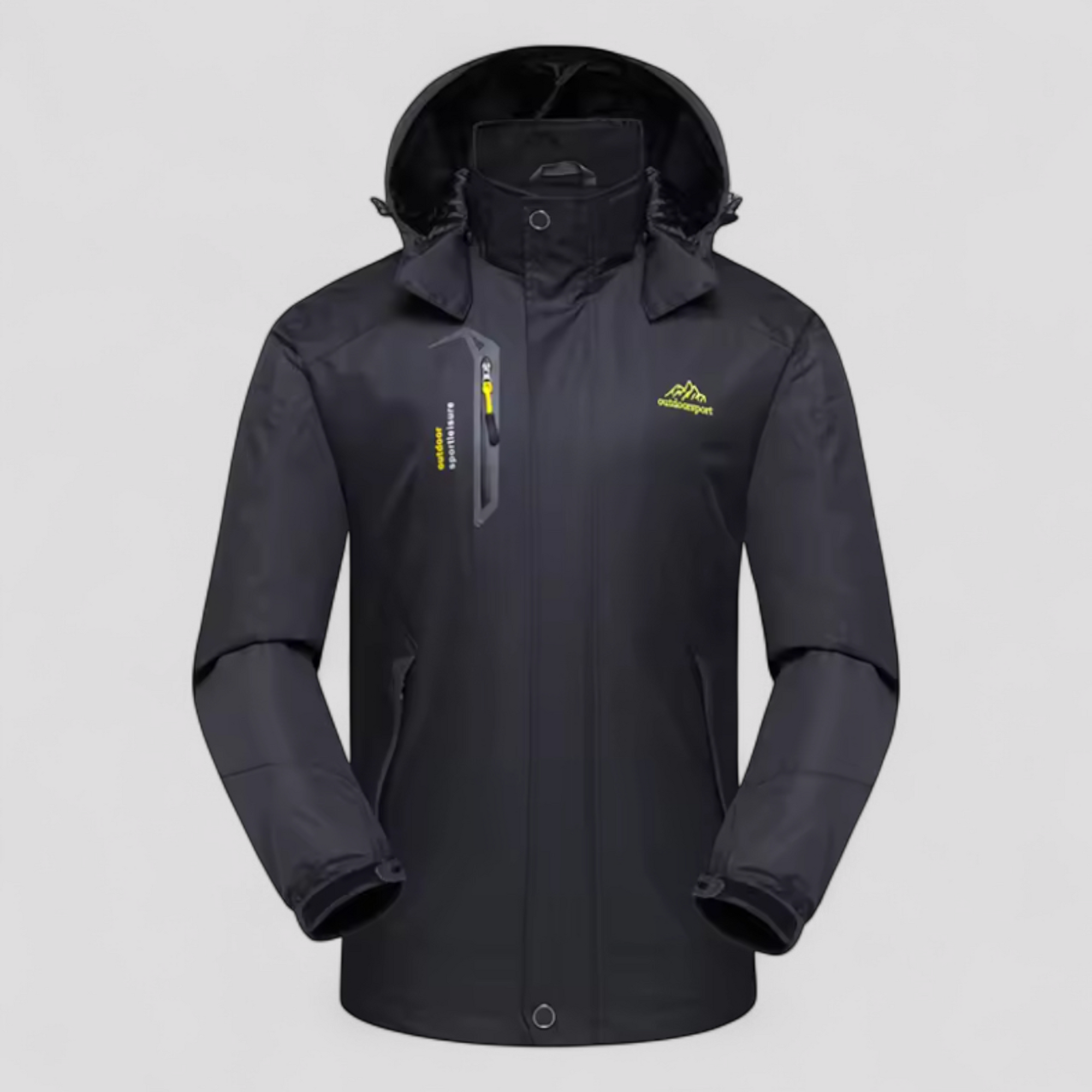 Robust og stilfuld vandtæt herrejakke til udendørs eventyr