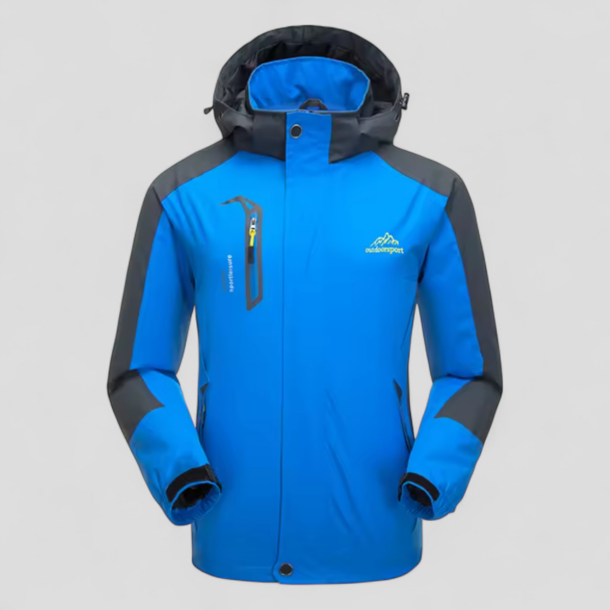 Robust og stilfuld vandtæt herrejakke til udendørs eventyr