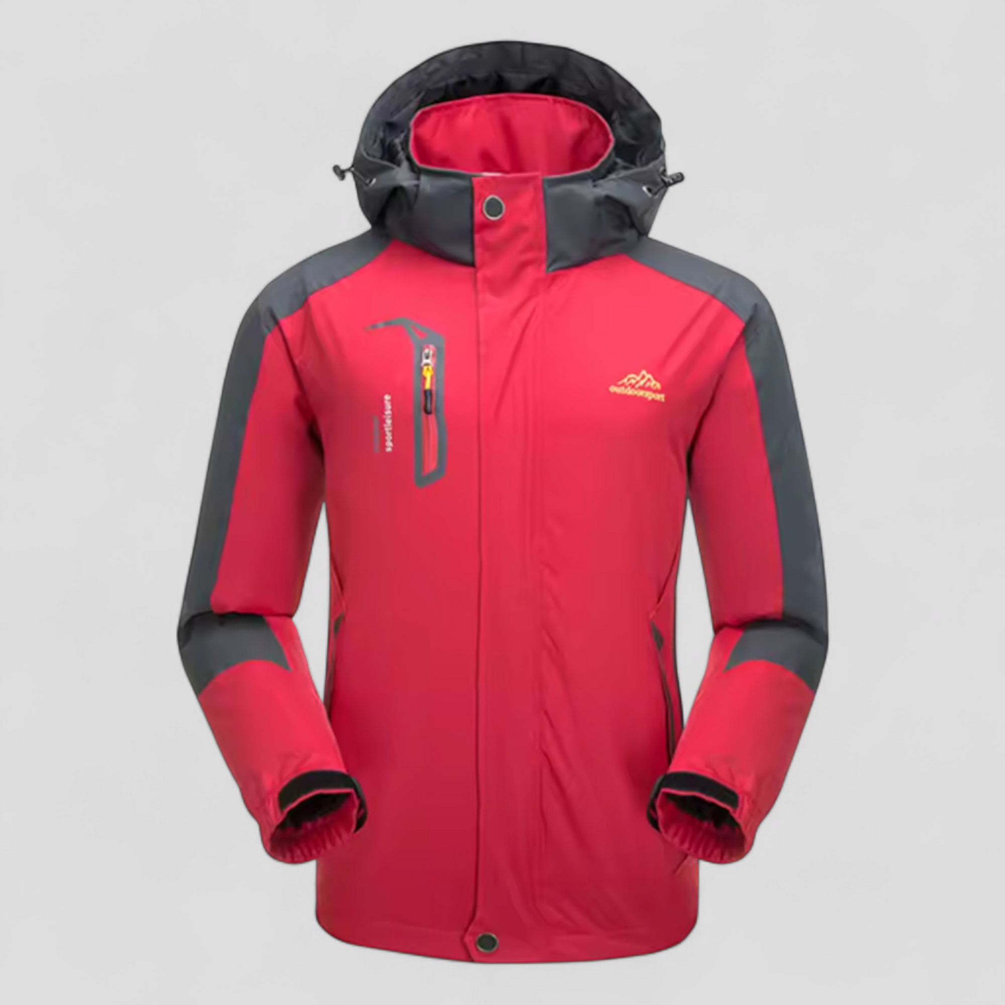 Robust og stilfuld vandtæt herrejakke til udendørs eventyr