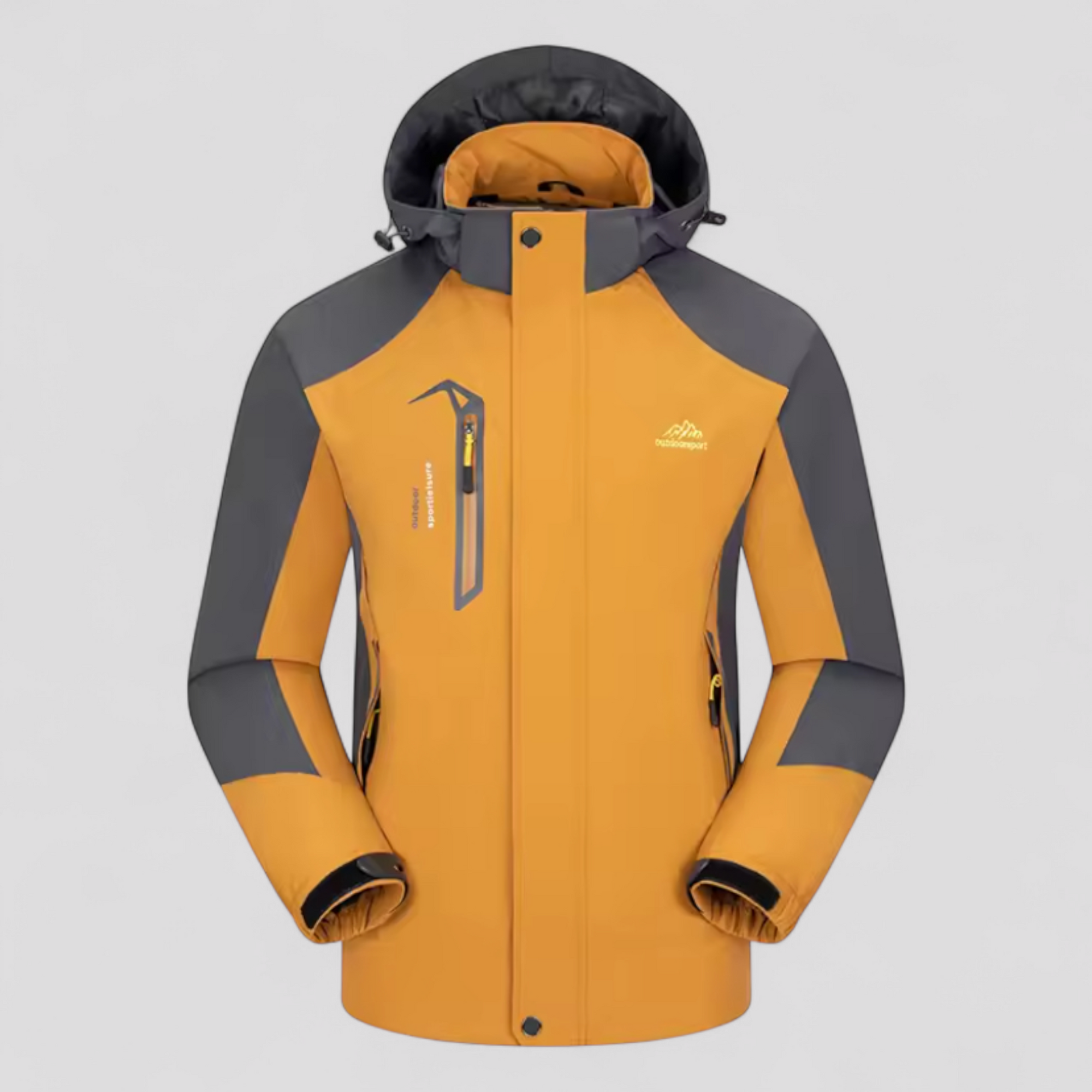 Robust og stilfuld vandtæt herrejakke til udendørs eventyr