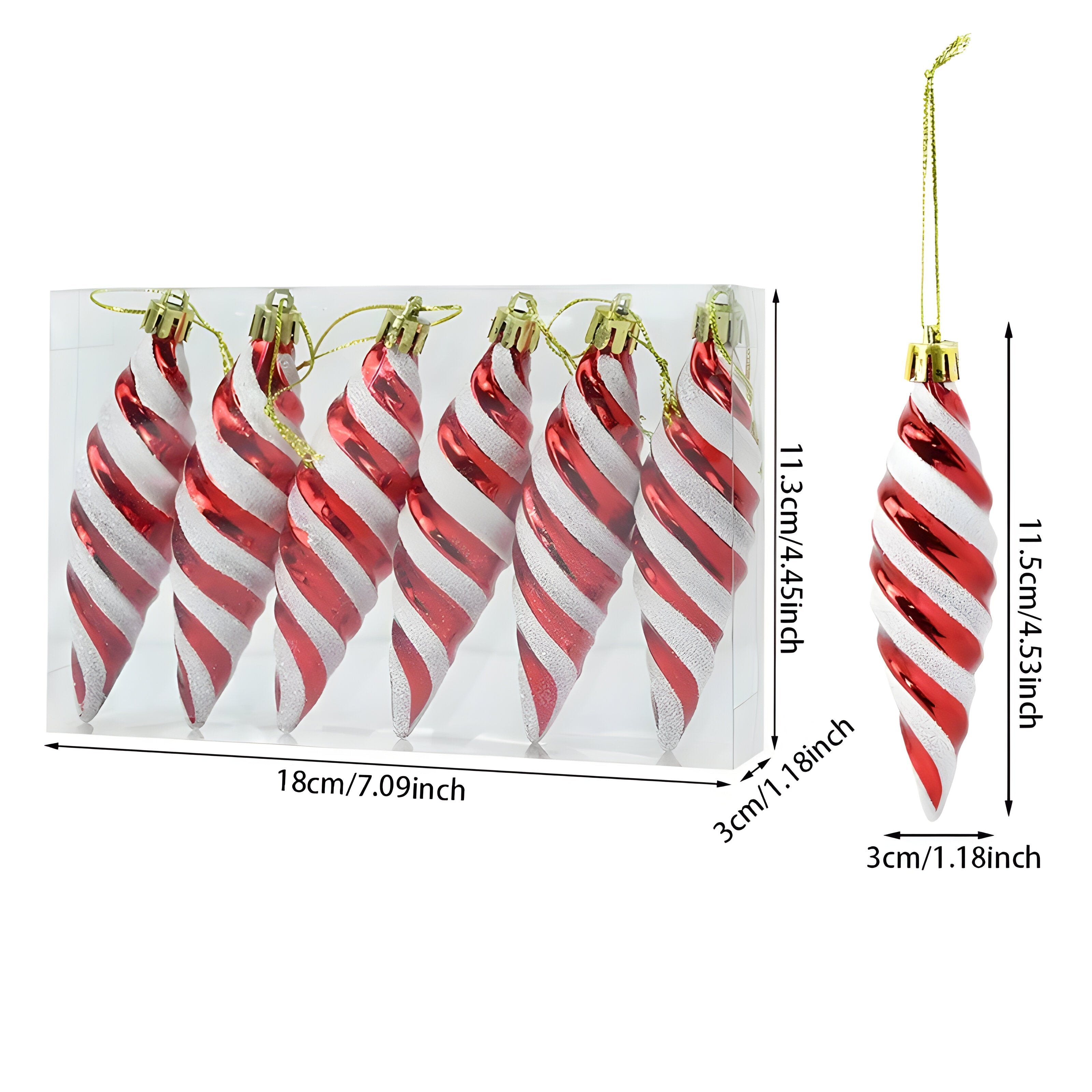 CandyCane | Nøglering i Form af et Julestænger - Tilføj en Festlig Sødmelighed til Din Dekoration