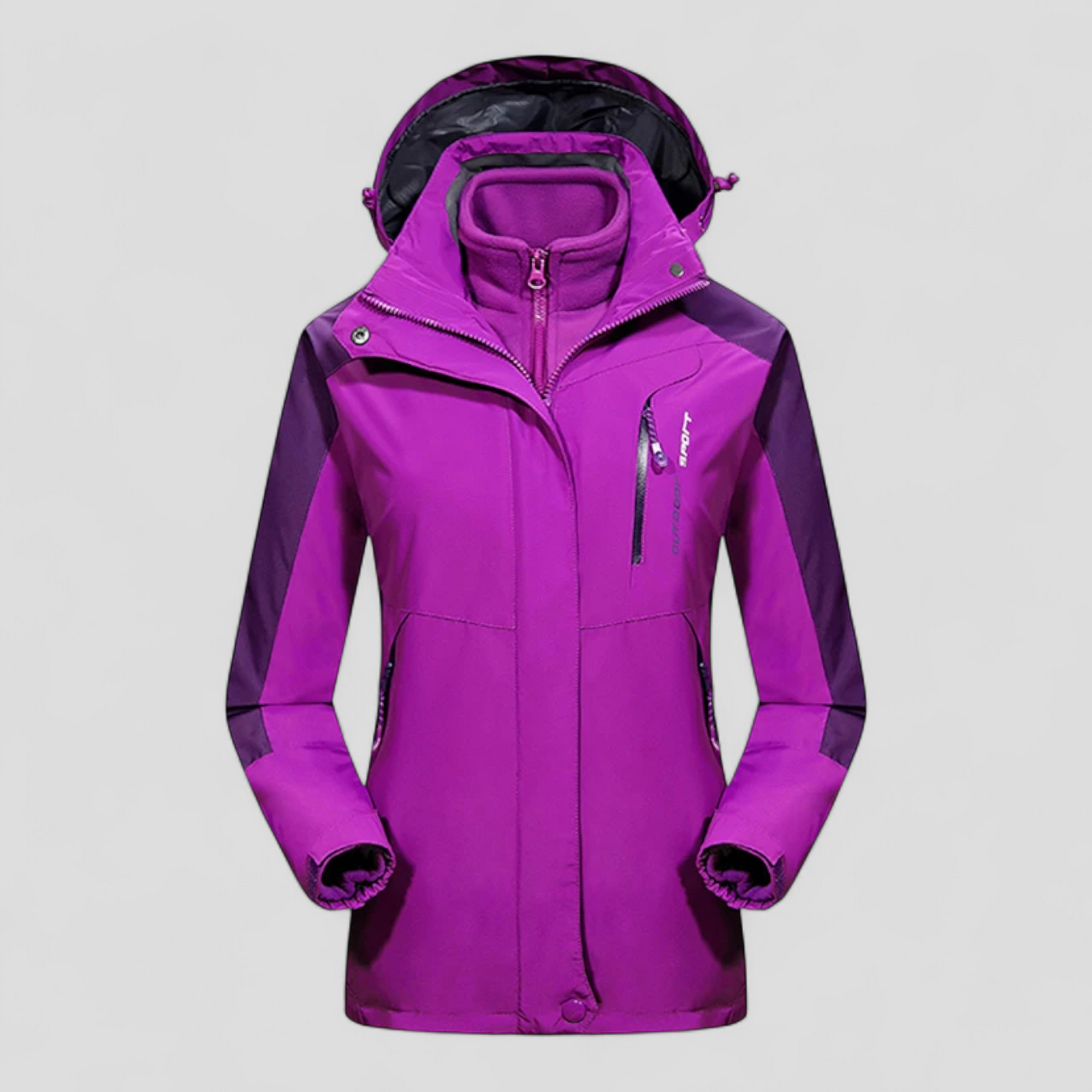 Ultralæt Softshell Damejakke med Komfortabelt Fleecefoder til Hverdagsbrug