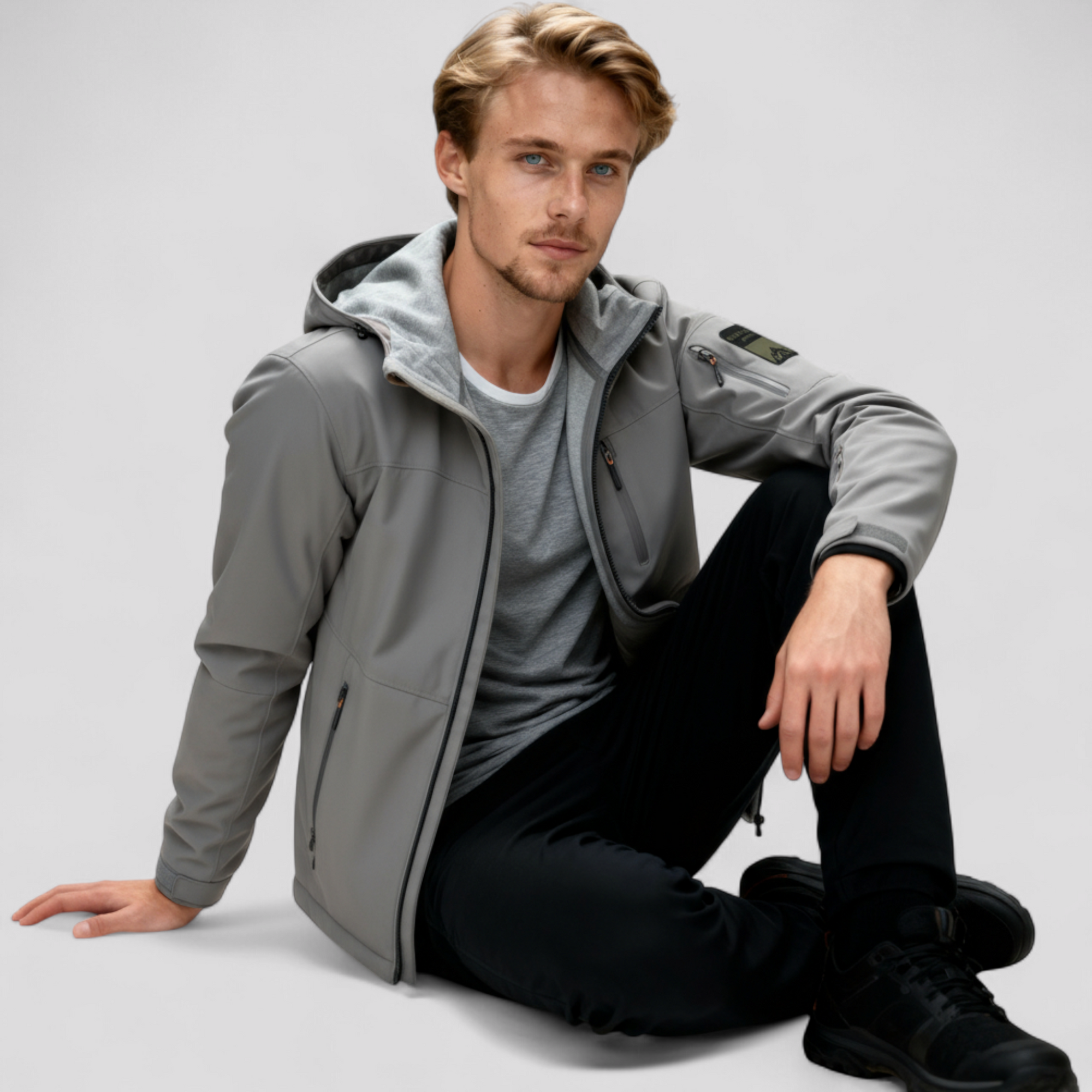 Vandtæt Fiskerjakke til Mænd med Hætte