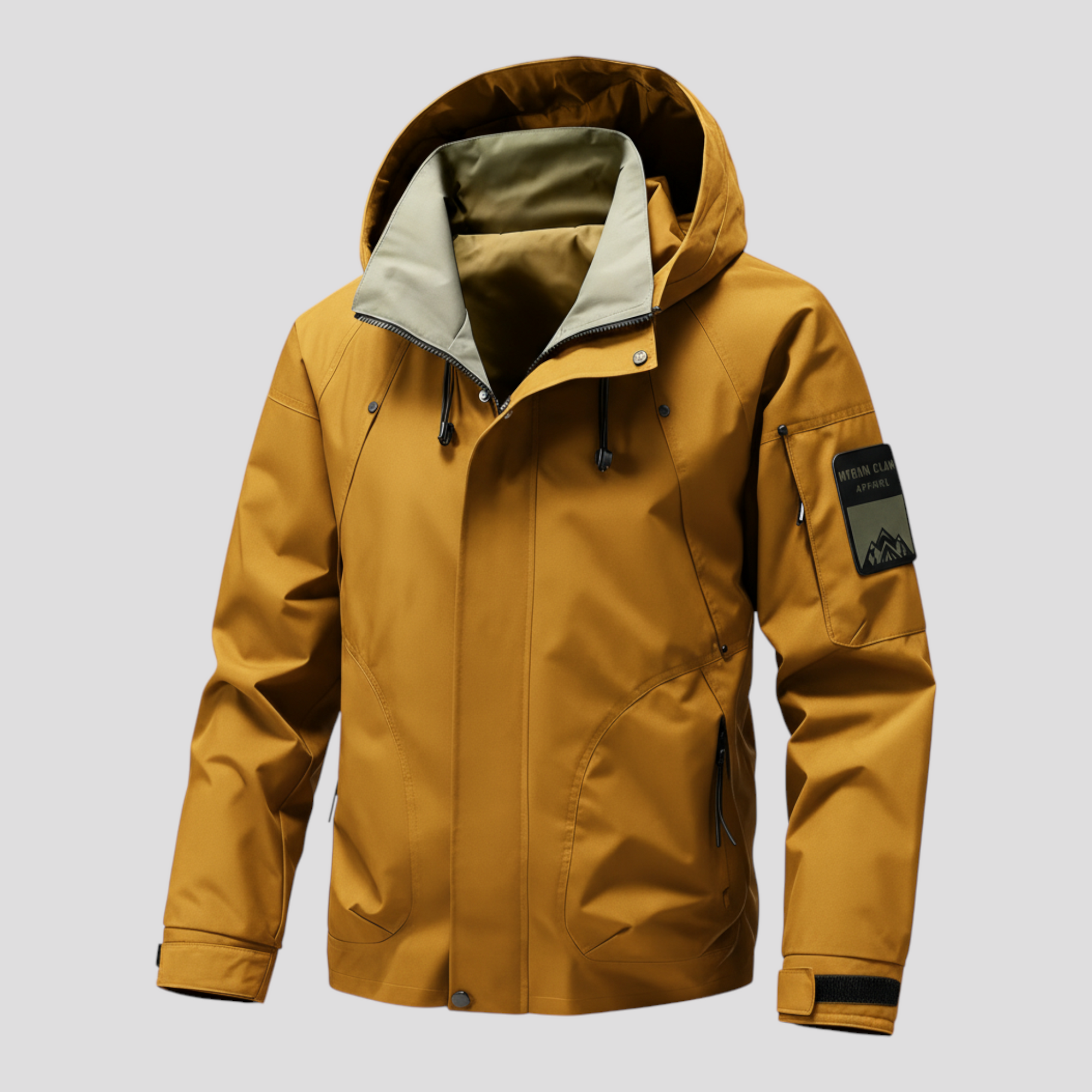 Vandtæt Fiskerjakke til Mænd med Hætte