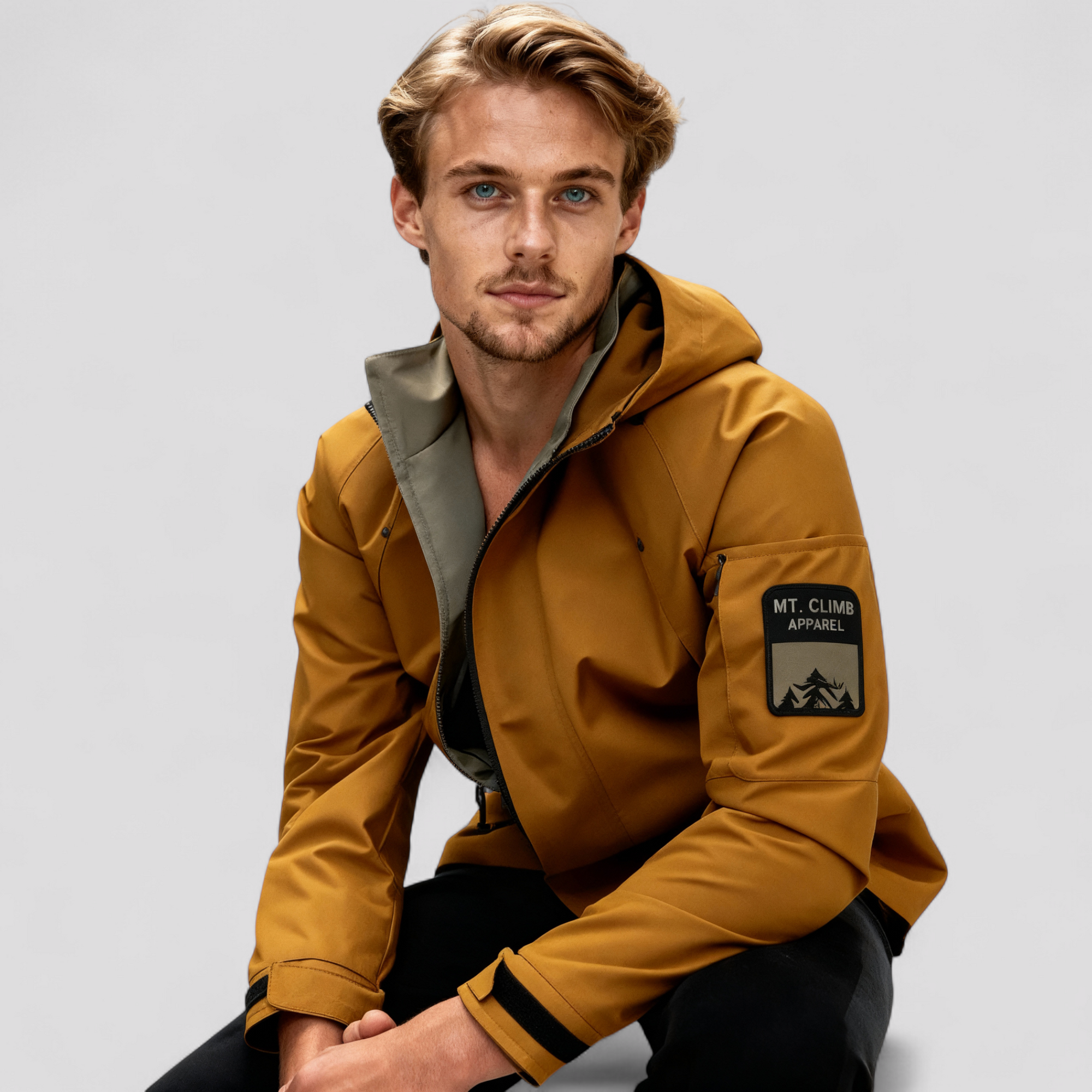 Vandtæt Fiskerjakke til Mænd med Hætte