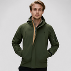 Vandtæt Fiskerjakke til Mænd med Hætte