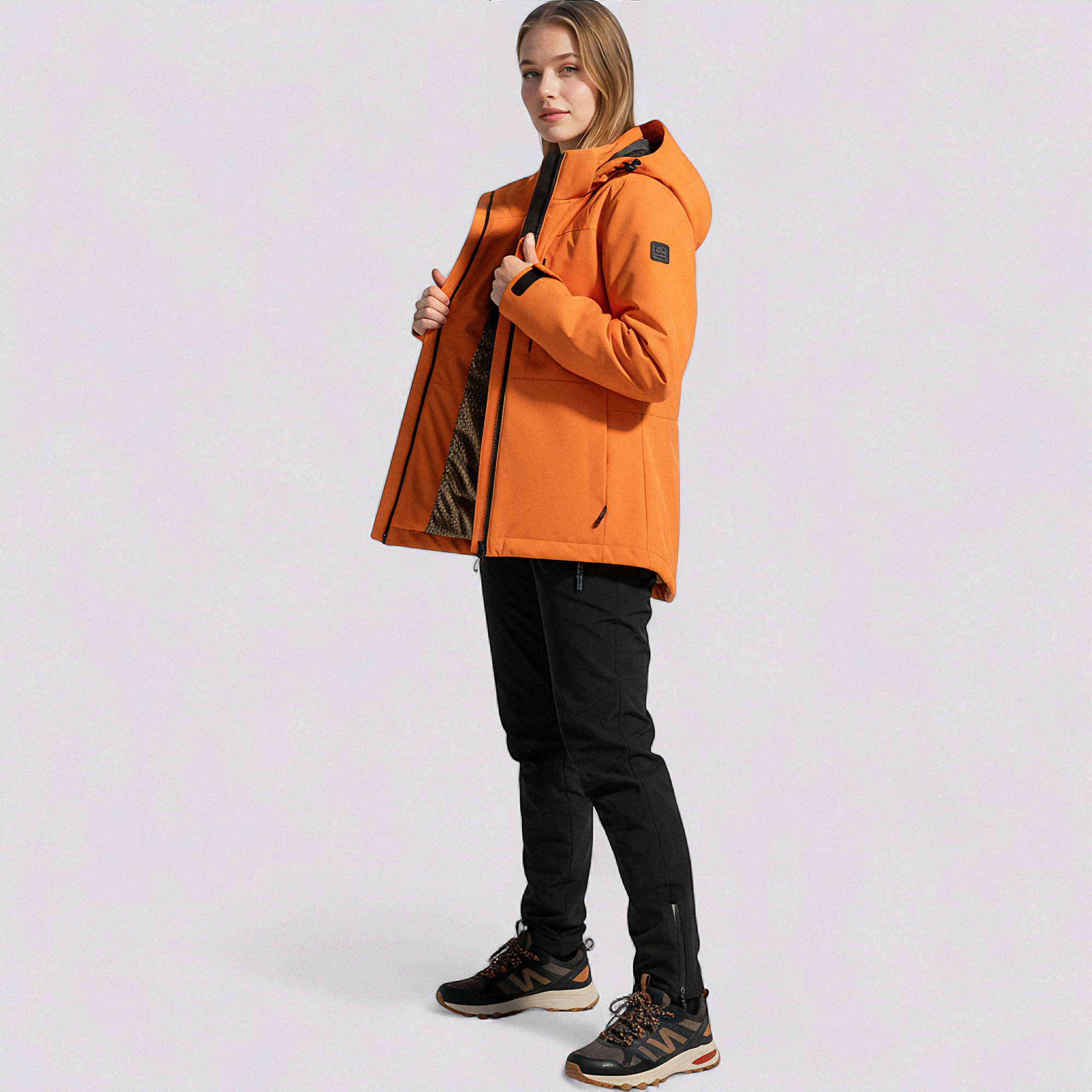 Vandtæt Unisex Fleecejakke til Udendørs Aktiviteter