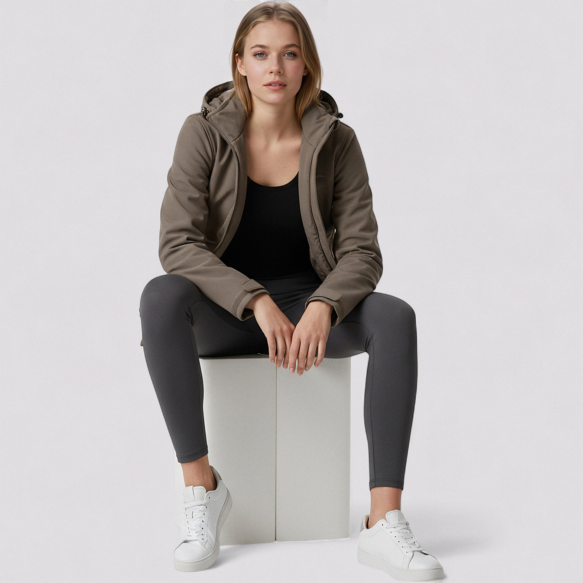 Vandtæt Unisex Fleecejakke til Udendørs Aktiviteter