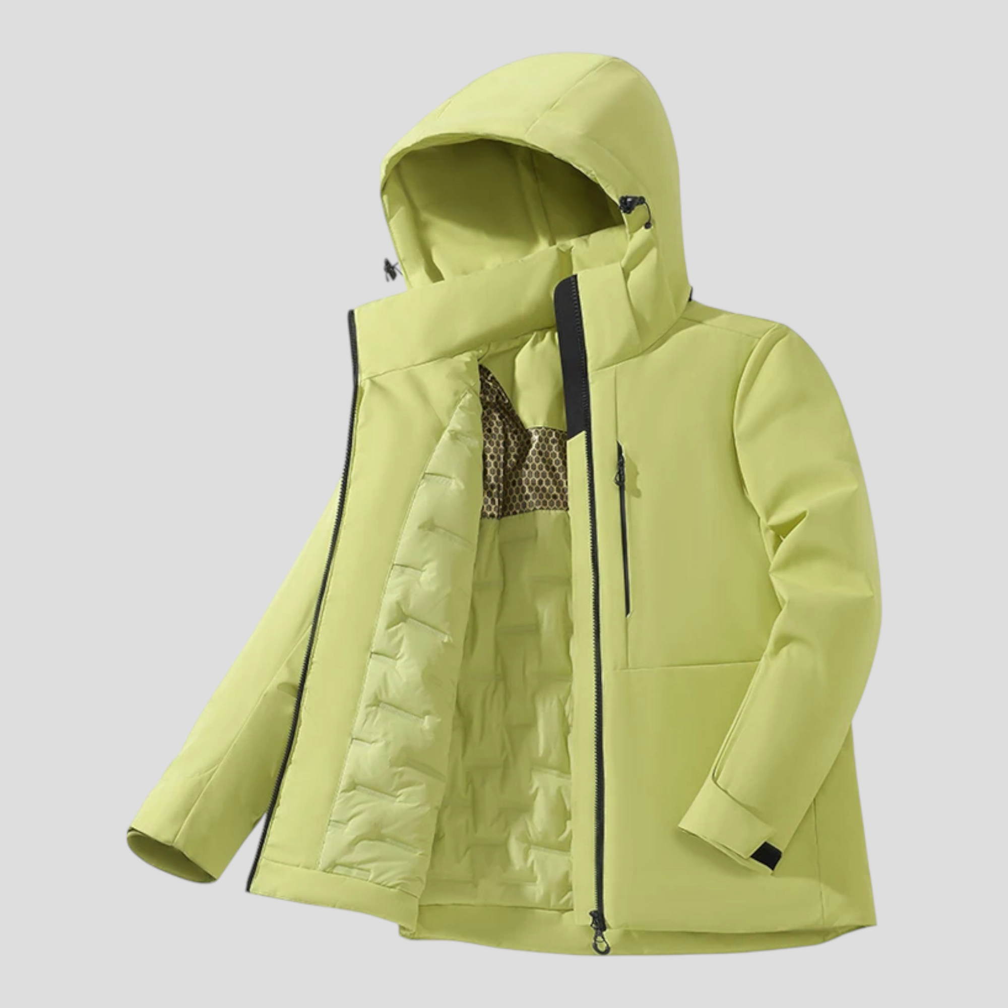 Vandtæt Unisex Fleecejakke til Udendørs Aktiviteter