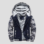 Varm Fleecejakke med Hætte til Mænd